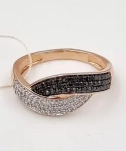 Auksinis žiedas su brangakmeniais 17,2mm - Juvelyrika