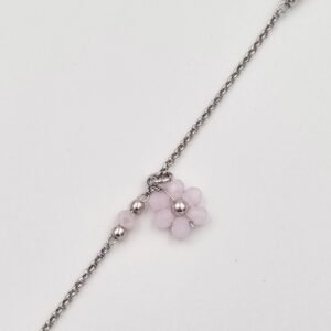 Sidabrinė grandinėlė ant kojos 22-25 cm