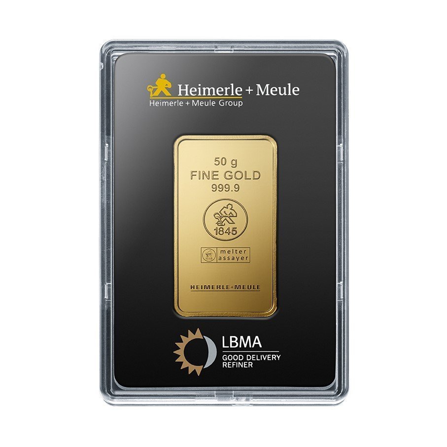 Investicinis auksas 50 g.